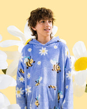 Load image into Gallery viewer, Bee Fleece Blanket Hoodie