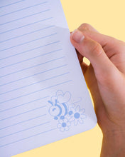 Load image into Gallery viewer, Bee Kind Notebook + Sticker Sheets