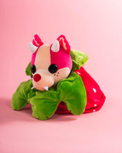 Load image into Gallery viewer, Pre-Order Adopt Me!: Strawberry Shortcake Bat Dragon Scented Plush + Reversible Bag