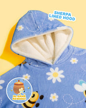 Load image into Gallery viewer, Pre-Order: Bee Fleece Blanket Hoodie
